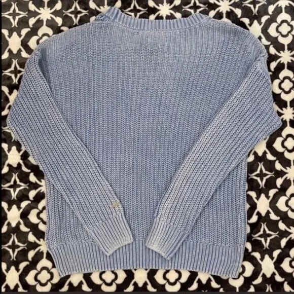 Pink Victoria’s Secret Fishermen V-Neck Sweater - Picture 5 of 6